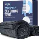 Wigoo Premium Microfiber Car Drying Towel 1300 GSM, 36" x 24" [Ultra-Absorbent, Streak-Free] Dual-Sided Edgeless Cleaning Towels with Twisted Loop, for Auto Detailing, Cars, SUV, Truck (2 Sizes)