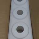 Teenyyou 3 Pcs White Frosted Glass Shade Replacements for Pendant Light Fixtures Glass Lamp Shade Cover, 1-5/8 Inch Fitter E26 Base, 4"w x 6"h, Replacement Lamp Globe for Chandelier Wall Sconce