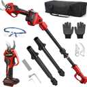 2-in-1 Pole Pruner & Cordless Pruning Shears for Milwaukee M18 18V Battery, 1.1"