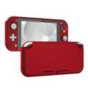 eXtremeRate Soft Touch Scarlet Red DIY Replacement Shell for Nintendo Switch Lite, NSL Handheld Controller Housing w/ Screen Protector, Custom Case Cover for Nintendo Switch Lite