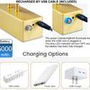 Picture Light Wireless, Rechargeable Gallery Light Battery Operated, 280LM Dimmable Art Lighting with Remote, 16" Metal Picture Lights for Wall, Paintings, Portrait, Photo (Brass)
