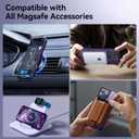 Magnetic Invisible Stand Designed for iPhone 16 Pro Case [Military Drop Protection] [Compatible with MagSafe] Shockproof Slim Translucent Matte Cover for iPhone 16 Pro Phone Case 6.3", Purple