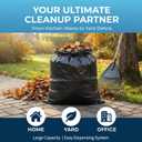 55-60 Gallon Trash Bags Heavy Duty 2.1 Mil - 39''x55'' 100 Count Extra Thick Black Garbage Bags Unscented Strong Huge Can Liners for Construction Industrial Yard Outdoor Commercial