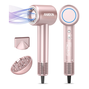 Aniekin Hair Dryer Model F2 With Diffuser Pink