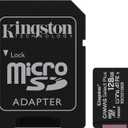 Kingston 128GB Canvas Select Plus microSDXC Card | Up to 100MB/s | A1 Class 10 UHS-I | with Adapter | SDCS2/128GB