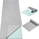 Woanger 2 Pack Hot Yoga Mat Thick 12mm and Towel Non Slip 72" x 26.5" Extra Large Absorbent Microfiber with Nylon Strap for Pilates Exercise Fitness Workout