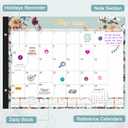 Gannyfer Desk Calendar 2026 - 18 Month Large Desk Calendar 2026-2027, Use January 2026 to June 2027, 22" x 17" Desktop Pad Calendar, Office Supplies Perfect for Planning and Organizing In Your Home, School or Office(6 Stickers Included)