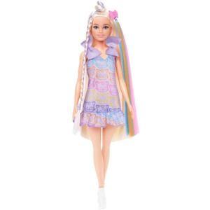 Barbie Fun & Fancy Doll & Accessories, Blonde Fashion Doll with Extra-Long Hair & 2 Looks, Including Silver Metallic Dress & Hair Extension