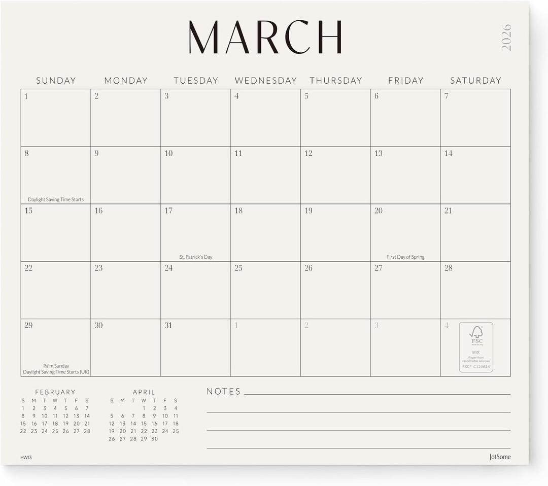 Jotsome Magnetic Calendar for Refrigerator 2026-2027, Monthly Fridge Calendar From Now to June 2027 13x11 inch, Easy Planning, Gift for the Holidays (Medium)