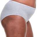 Hanes women's Hi-Cut Panties Pack, Lightweight Cotton Hi-Cuts, 6-Pack (L)