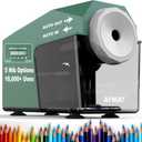 AFMAT Electric Pencil Sharpener, Fast & Hands-Free, 10,000+ Uses, 5 Nibs, Fully Automatic Pencil Sharpener for Classroom, Heavy Duty Sharpeners for No.2/Jumbo/Colored Pencils (6.5-10.5mm) PSC4(Green)