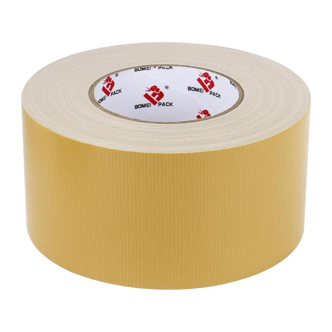 3 Inch Tan Brown Duct Tape Waterproof,Heavy Duty,3 Inch x 60 Yards,9 Mil Industrial Grade Light Brown Duct Tape,No Residue,Strong,Flexible and All Weather,Professional for Indoor & Outdoor Use