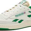 Reebok Club C Revenge Vintage Sneakers for Men - Casual Tennis Mens Shoes, Chalk/White/Glen Green, 9