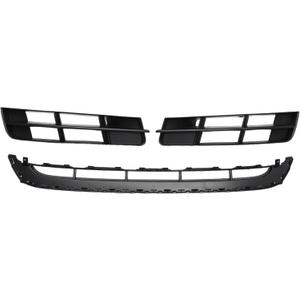 X AUTOHAUX No.4L0807681 Front Lower Hood Bumper Grille Grill Fog Light Grille Cover for Audi Q7 2010-2015 Front Lower Bumper Kidney Grille Grill Black 1 Set
