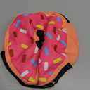 Supet Inflatable Dog Cone Collar for Small Dogs Puppies Cats, Soft Dog Cone Alternative After Surgery for Puppies Cats to Stop Licking (XS(Neck 4"-7"), Donut Pink)