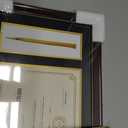 GraduationMall 11x17 Mahogany Diploma Frame with Tassel Holder for 8.5x11 Certificate Document,Real Glass, Black over Gold Mat