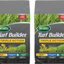 Scotts Turf Builder Triple Action1 - Weed Control, Lawn Weed Killer, Crabgrass Preventer, and Grass Fertilizer for Lawns, Covers 4,000 sq. ft., 11.31 lb. (2-Pack)