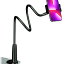 MAGIPEA Phone Holder for Bed, Gooseneck Phone Holder for Desk, Cell Phone Mount with Flexible Long Arm, Compatible with iPhone 17/16 Pro Max