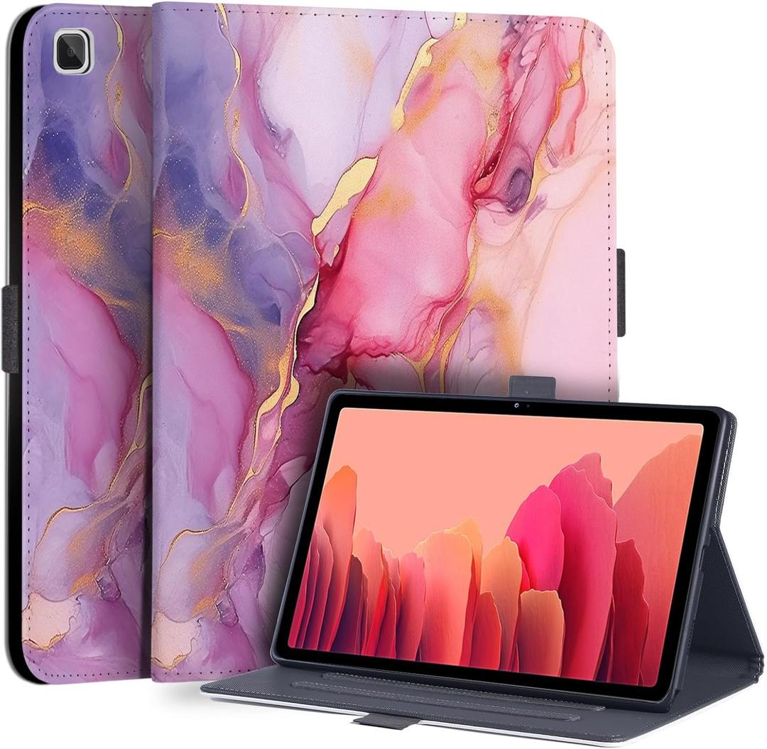 Case for Samsung Galaxy Tab a7 Lite 8.7 Inch, Multi-Angle Viewing Smart Stand Back Cover with Magnetic Clasp for Galaxy Tablet a7 Lite 8.7" 2021 (SM-T220/T225/T227), Pink Marble