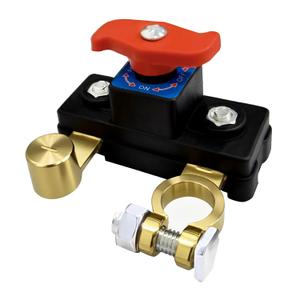 Car Battery Power Cut-Off Switch Breaker, Pure Copper Stable Transmission High Conductivity Disconnect Switch Smart Battery Disconnect for Car Truck Boat Rv Supplies (Red)