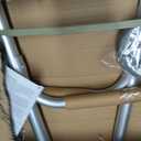 Medline Lightweight Two Button Folding Walker with 5" Wheels, Aluminum Frame Supports up to 300 lbs