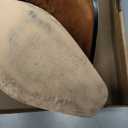 Coutgo Womens Booties Low Heel Ankle Boots Square Pointed Toe Chunky Heel Side Zipper Dressy Fall Boots Shoes (8, Brown)