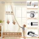 1 Inch Heavy Duty Curtain Rods for Windows 72150":Sturdy Silver Metal Drapery Rods with Decorative Twisted Cage Finials,Adjustable Farmhouse Window Treatment Rod for Bedroom/Kitchen/Living Room