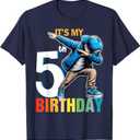 It's My 5th Birthday Boy 5 Toddler 5 Five Happy Birthday T-Shirt Navy Blue,Small