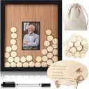 Chumia 13 x 11 Retirement Guest Book Alternative with Memory Sign, Classic