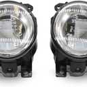 Pair Fog Lights Compatible with Q50 QX50 Q60 QX60 QX80 2014-2018 Driver & Passenger Side Bumper Fog Lamp Replace IN2593108 IN2592108 261554GA0A 261554GA0B