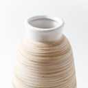 ALMA White Ceramic Vase 11 Inch Tall, Boho Vases for Tulips, Large Table Vase for Pampas Grass in Any Modern Home Decor, Kitchen Table Centerpiece, Shelf, Mantel Decor