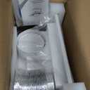 12" Ultra Quiet Bathroom Exhaust Fan with 6500K LED Light, 1.0 Sone 120 CFM, 10x10 Mount, 1500 LM Ceiling Ventilation Fan, Energy Efficient (6500K LED-W)