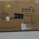 Bed Desk Adjustable Overbed Bedside Table Rolling Laptop Tray Desk Cart Height Portable Mobile Sit Stand Table Tilting Hospital Bed with Wheels (Black)