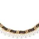 uxcell 10.2'' Pearl Purse Double Chain, Metal Purse Extender Chain, PU Leather Double Handle Wrist Chain, Purse Handbag Strap Replacement Chain (Coffee, Gold Chain)