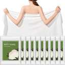 Disposable Bath Towels, 10 Pack 55" x 27.5" Ultra Soft, Quick Dry Disposable Body Towel, Portable Travel Towel for Hotel Camping Beach Swimming Gym Sauna Spa, Personal Care Pet Towels