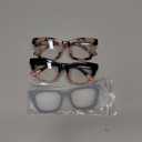 Okany Blue Light Blocking Glasses for Women Men Fashion Computer Screen Gaming TV Phones Anti Eyestrain & UV Glare Glasses 3 Pack (3 Pack Black + Leopard + Black Pink)