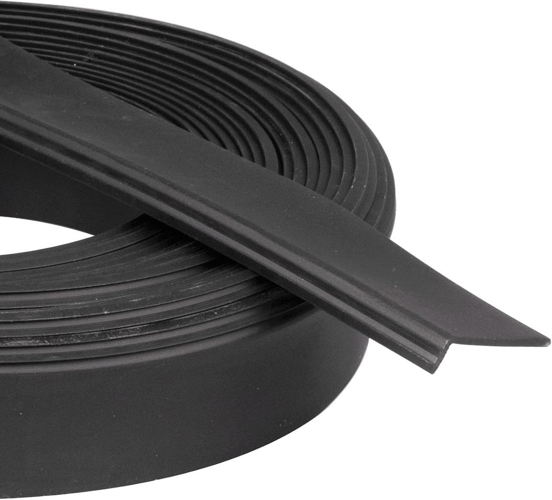 RV Slide Out Seal 1-1/2" x 9/16" x 25' Black Rubber Slideout Wiper Seal Replacement Weather Stripping R854056.(Clip-On)