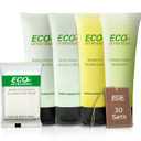 ECO Amenities 150pc Hotel Toiletries Bulk Set - 5-in-1 Travel Toiletries include 30ml Shampoo, Conditioner, Body Lotion, Body Wash, and 28g Soap (30 each) - Perfect for Hotels, AirBnB, and Hospitality (5 Piece Kit (150 Pack))