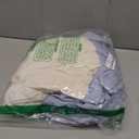 2-Pack Waterproof Baby Crib Sheets for Boys, Girls - 52x28 Viscose Derived from Bamboo Toddler Bed Sheet Neutral, Fitted Crib Mattress Protector Cover for Baby Bedding, Soft & Gentle (Blue Flax)