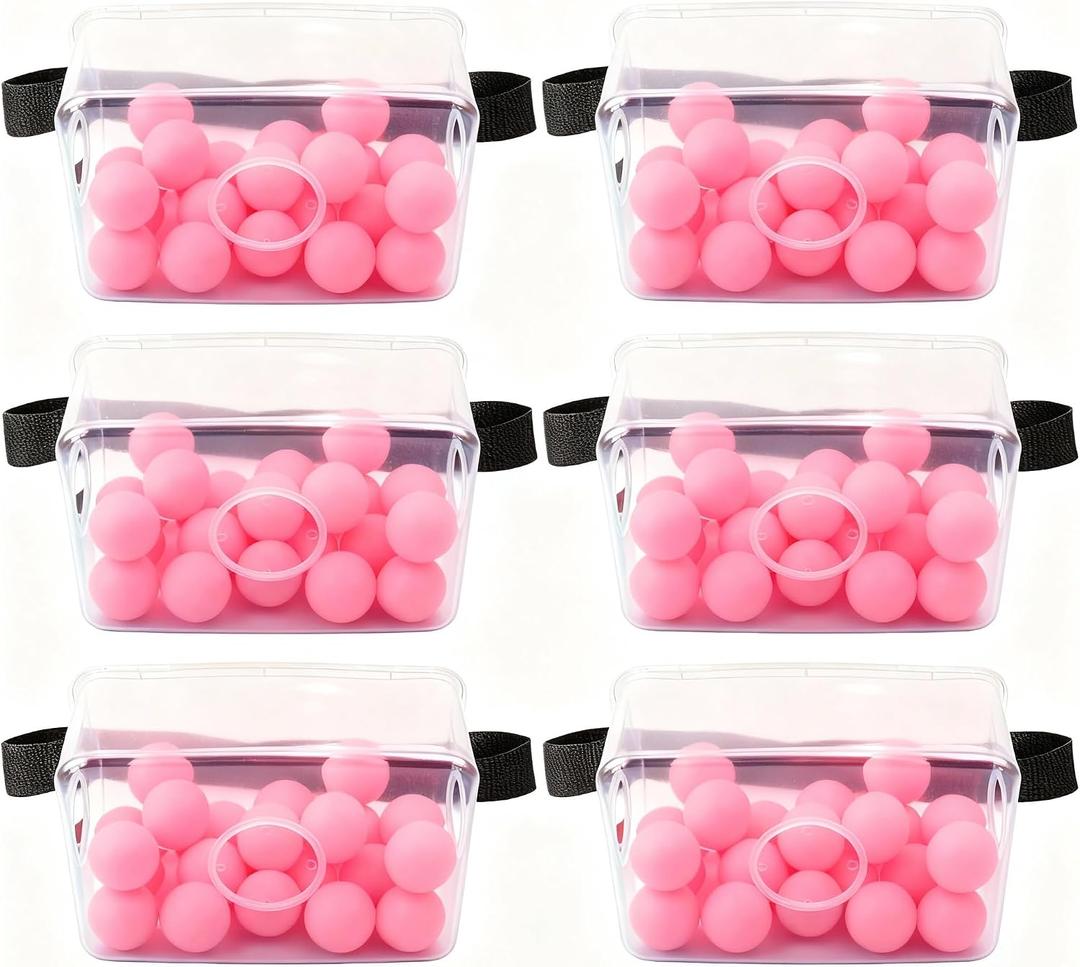 Baby Shower Games for Girl Boy, Fun Bridal Party Family Gatherings and Team-Building Activities, Twerk Pong Game (6 Sets Pink)