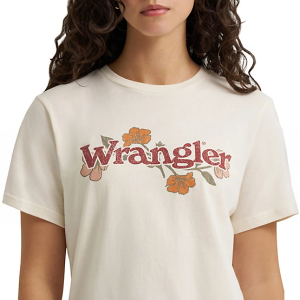 Wrangler Women's Floral T-Shirt White, M