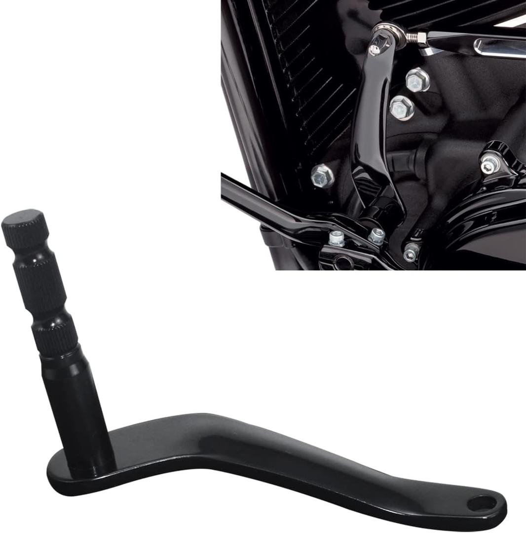 WOWTK Extended Shifter Shaft Shift Arm for Harley FL Softail 2018-2025 Models Equipped with footboards Softail Slim FLSL Heritage Classic Fat Boy Deluxe FLDE,Black