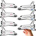 ArtCreativity Space Shuttle Gliders, Set of 24, Flying Toys for Boys & Girls, Made of Foam Material, Outdoor Toys for Children, Outer Space Party Favors for Kids, Great for Indoor & Outdoor Play