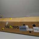 MAXYOYO Adjustable Floor Sofa Couch with 2 Pillows, Multi-Functional Bean Bag Bed, 5-Position Foldable Lazy Sofa Sleeper Bed with Armrest, Versatile Floor Seating for Reading, Black, Double (Loveseat)