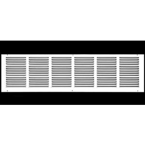 34" x 10" Return Air Grille - Sidewall and Ceiling - HVAC Vent Duct Cover Diffuser - [White] [Outer Dimensions: 35.75w X 11.75"h]