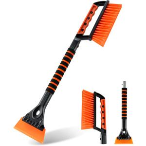 SINGARO Ice Scraper and Snow Brush for Car Windshield, Snow Scraper for Car, Snow Winter Car Necessities, Multi Functional Car Snow Removal Tools, Car Accessories Gift for Women and Man (Enhanced)