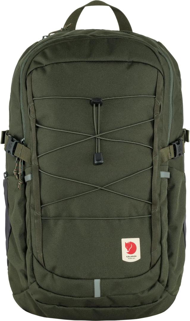 Fjllrven Skule 28 Backpack - Spacious Storage, Padded Back Panel, Breathable Design - Travel, Hiking, Deep Forest (One Size)