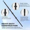 6' Telescopic Gate Brace,Extends from 40 to 76 Inches Adjustable Steel Anti Sag Gate Kit for Outdoor Yard Wooden Fence Gates