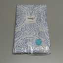 Elrene Home Fashions Savannah Boho Paisley Water- and Stain-Resistant Vinyl Tablecloth with Flannel Backing, 60 Inches X 84 Inches, Oval, Blue (84" x 60" (Oval))
