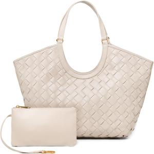 Woven Tote Bag for Women Woven Leather Purse